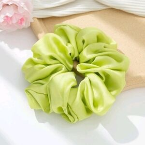 Pastel Satin scrunchie💚